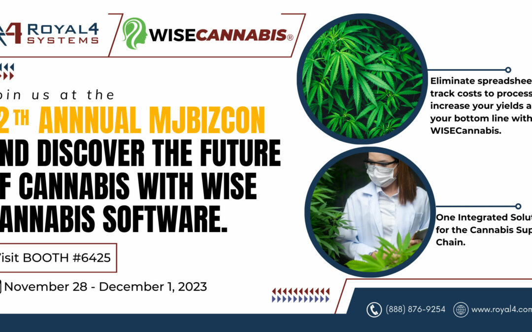 Royal 4 Systems showcase WISEcannabis at 12th Annual MJ BizCon