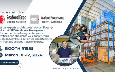 Royal 4 Systems preparada para apresentar o software de gerenciamento de armazém WISE na Seafood Expo North America 2024